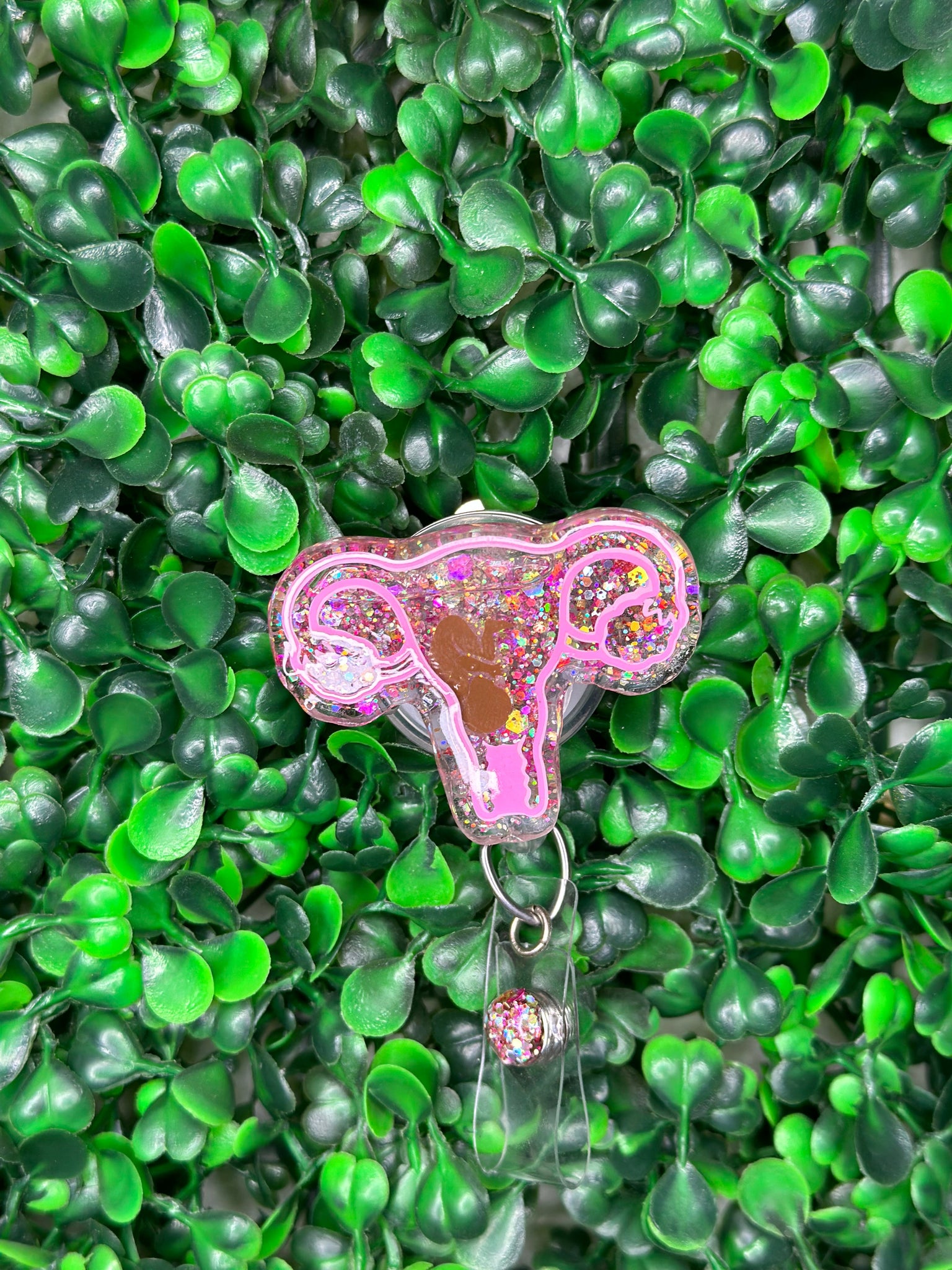 Uterus Shaker Badge Reel