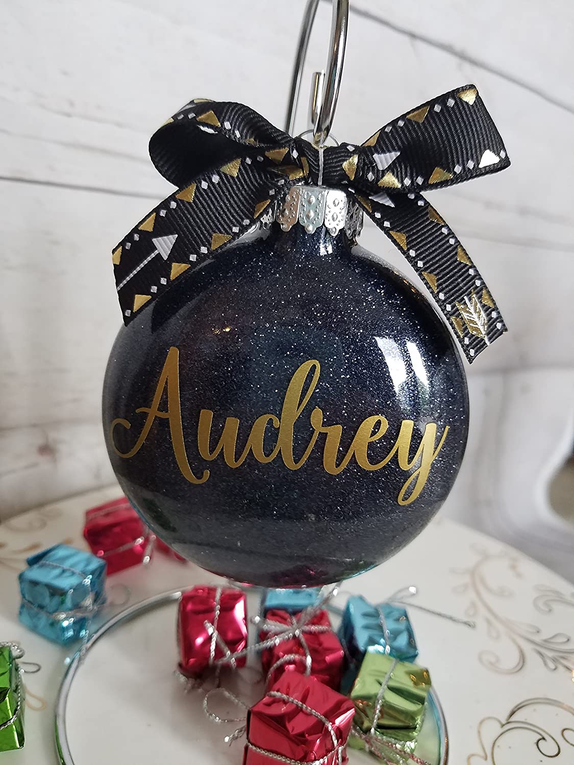 Small Custom Glitter Ornaments