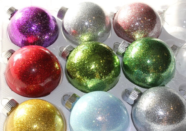 Small Custom Glitter Ornaments