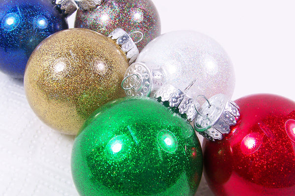 Small Custom Glitter Ornaments